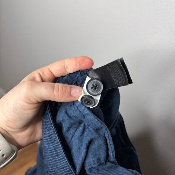 John Varvatos Robbie Short 100% Cotton Navy Blue - Picture 10 of 11